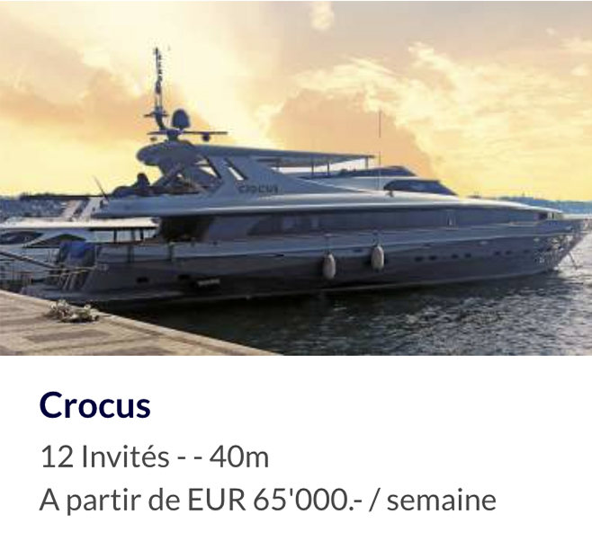 Crocus - yacht à moteur de 40 pieds à louer