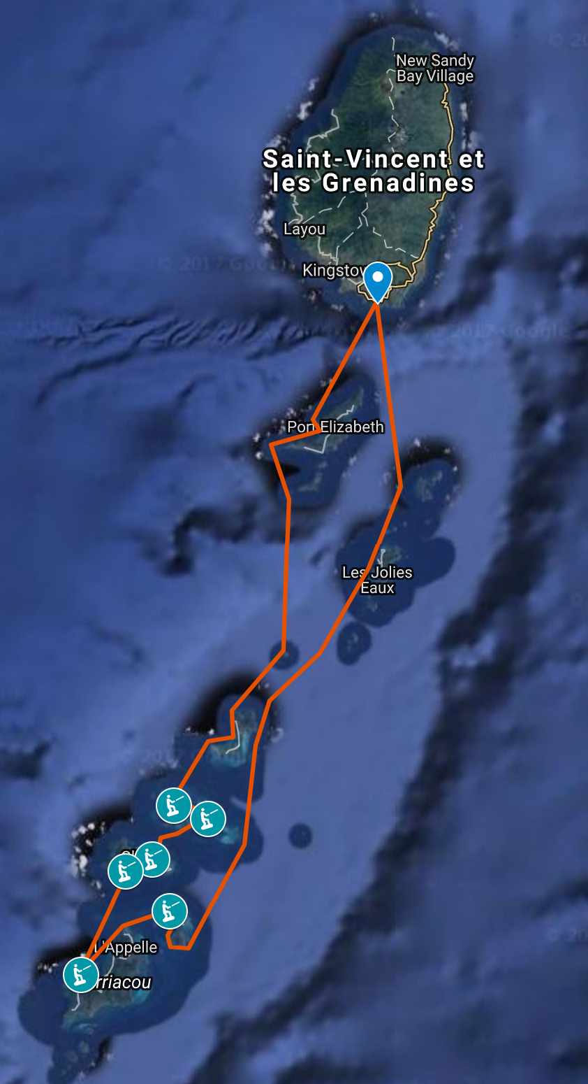 Voile et kitesurf aux Grenadines - Petites Antilles