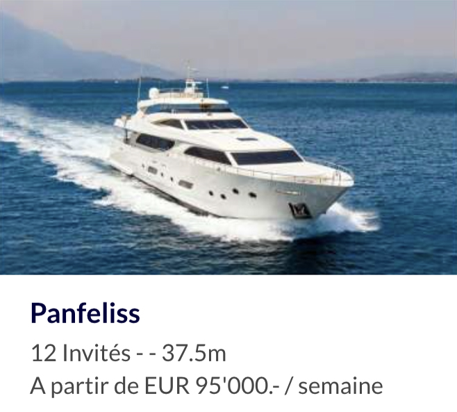 Panfelis - motor yacht to rent